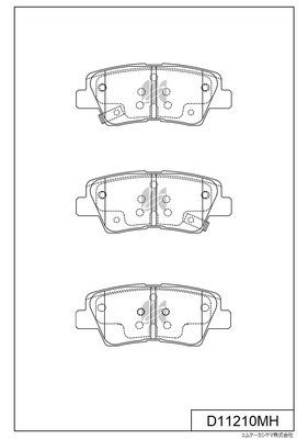 Колодки тормозные дисковые (с антискрипной пластиной)  HYUNDAI ACCENT IV (RB) D1 D11210MH MK KASHIYAMA