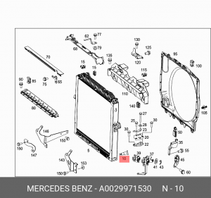 пробка сливная! радиатора охл.\ MB A0029971530 MERCEDES BENZ