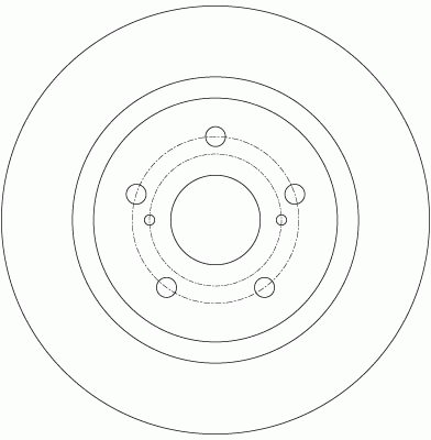 Диск тормозной задний TOYOTA AVENSIS (T27) DF6324 DF6324 TRW