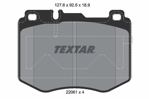 Колодки тормозные MERCEDES E (W213) передние (4шт.) TEXTAR 2206105 TEXTAR