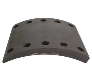 накладки торм.БЕЗ ЗАКЛЕПК.1-рем\BPW,DAF 190941010210 LUMAG