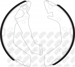 Колодки тормозные HYUNDAI Accent (99-10) задние барабанные (4шт.) NIBK FN11909 NIBK