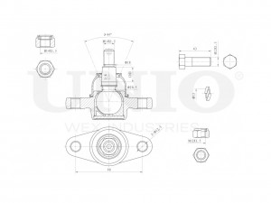 Опора шаровая передняя нижняя SSP-20056 UNIO