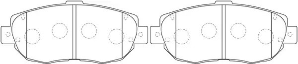 Колодки дисковые TOYOTA CROWN 2.5 1999 - 2003 TOYOTA ALTEZZA 2.0 1999 - 2005 LEX BP21324 SB NAGAMOCHI