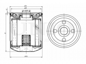 Фильтр масляный FLT-20054 UNIO