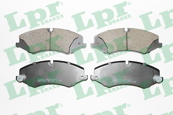 Комплект тормозных колодок 05P1616 05P1616 LPR