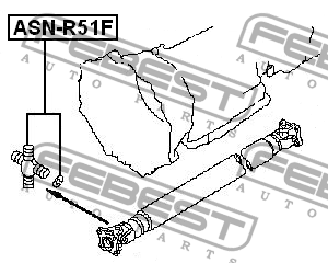 Крестовина карданного вала 27x76 ASN-R51F ASN-R51F FEBEST