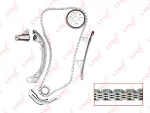 Комплект цепи ГРМ подходит для TOYOTA Yaris(P10) 1.0 99-05 / Platz 1.0 99-05 (Дл TK-0036 LYNXAUTO
