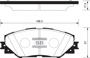 Колодки тормозные дисковые Toyota RAV IV 2.0VVT-i/2.2D-4D 06 SP2138 SP2138 SANGSIN