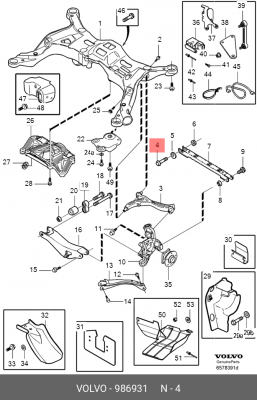 Болт 986931 VOLVO