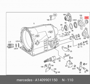 ГАЙКА 1409901150 A 140 990 11 50 MERCEDES BENZ