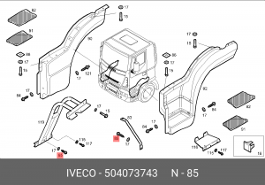 САМОРЕЗ L=50 MM 504073743 IVECO