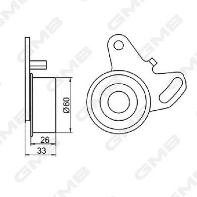 Ролик ГРМ натяжной  GT10032 GT10032 GMB