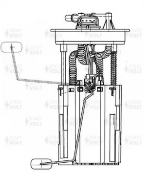 Модуль топливного насоса для а/м Chery Tiggo T11 (05-)/Tiggo 3 (14-) 1.6i (SFM 2 SFM 2507 START VOLT