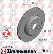 диск тормозной !перед. 348x30/66-5x112 \ BMW G30/G31 150295620 ZIMMERMANN