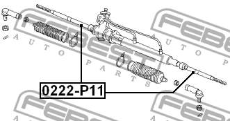 Тяга рулевая NISSAN PRIMERA P11E 1996.06-2002.01 0222-P11 0222-P11 FEBEST