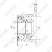 Ступица GH21390T GH21390T GMB