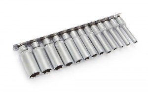 Набор головок 1/4" высоких 13пр (6гр;  4-14мм; планка) (Дело Техники) 600313 DELO TEHNICI