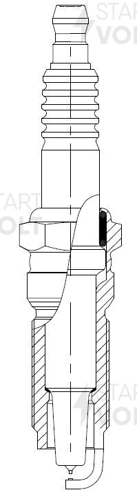 Свеча зажигания для а/м Ford Focus III (10-)/Kuga II (13-) 1.6T Ir+Pt (VSP 1006) VSP 1006 START VOLT