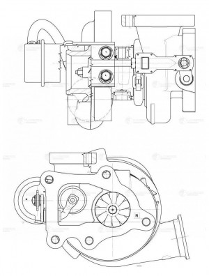 Турбокомпрессор CUMMINS ISF 2.8 ЕВРО-3 модель HE200WG LUZAR LAT 0322 LUZAR