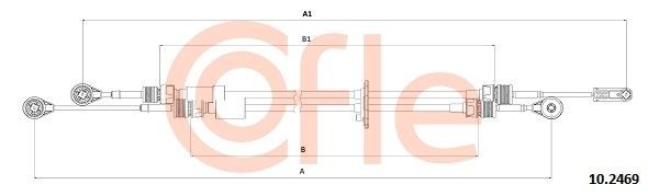 трос КПП! D\ Ford Transit 92102469 COFLE