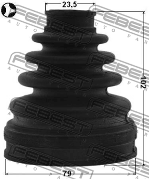 Пыльник ШРУСа 0115-AZT255LT 0115-AZT255LT FEBEST