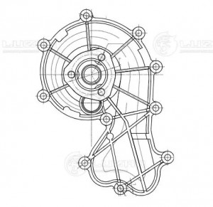 Насос водяной для ам VW Touareg (10-),Audi Q7 (06-) 3.0TDI (LWP 1830) LWP 1830 LUZAR