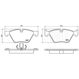 Колодки торм. BMW 5 (F10) (10-) диск. перед. 155x64 (PF 4188) PF 4188 TRIALLI