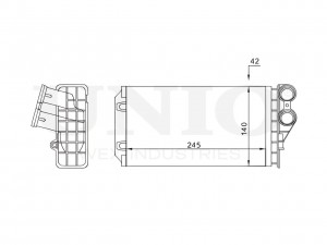 Радиатор отопителя RAD-20020 UNIO