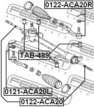 Опора рулевой рейки TAB-489 TAB-489 FEBEST