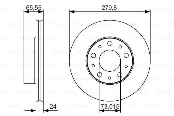 FIAT DUCATO (2002-2006) 280x24, 5Х118 0 986 479 S70 BOSCH