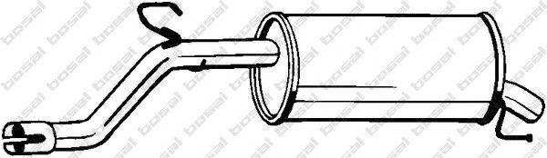 Глушитель OPEL Corsa D 1.4 (Z14XEP) выхлопных газов конечный BOSAL 185-683 BOSAL