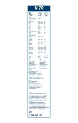 SCANIA/VOLVO 700 мм под широкий поводок 3 397 018 170 BOSCH