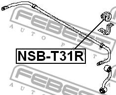 NISSAN X-TRAIL (T31) (2007>) NSB-T31R FEBEST