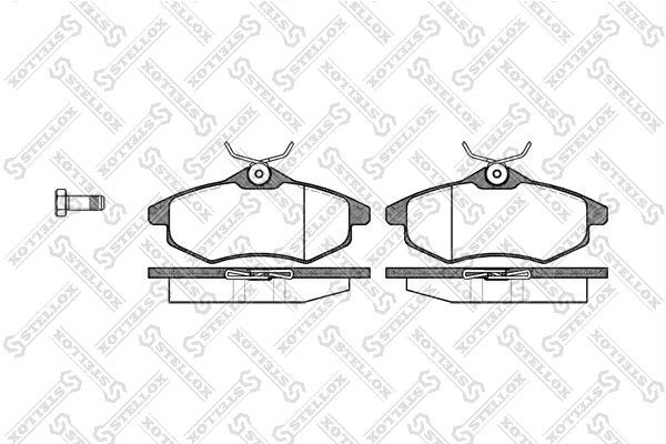 881 00=FDB1542=221950 !колодки дисковые п.\ Citroen C2/C3 1.1i/1.4i/1.4HDi 02> 892-000-SX STELLOX