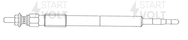 Свеча накаливания для а.м KIA Sorento 09- ,Hyundai Santa Fe II 06- 2.2CRDi EURO  GLSP 091 START VOLT