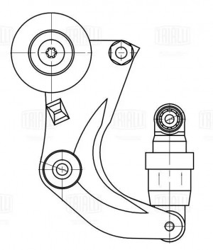 Ролик привод. ремня Honda Civic IX (11-)/CR-V IV (12-) 1.8i/2.0i [R18; R20] (с н CM 7108 TRIALLI