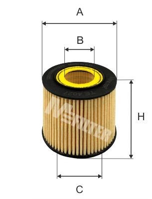 фильтр масляный!\ Mini Mini Cooper 1.6 01> TE4027 MFILTER AUTOMOTIVE FILTERS