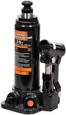 Домкрат бутылочный 2 т АвтоДело 181 - 345 мм в футляре 43301 AVTO DELO