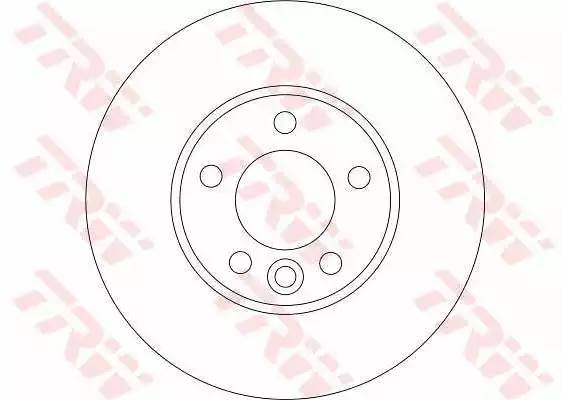 Диск тормозной передний VW TRANSPORTER V DF4308S DF4308S TRW