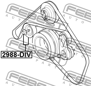 LAND ROVER DISCOVERY III (2004-2009) 2988-DIV FEBEST
