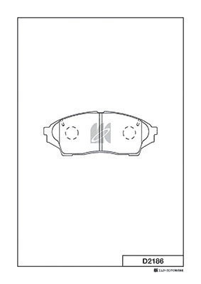 Колодки тормозные дисковые D2186 D2186 MK KASHIYAMA