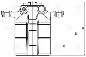 Суппорт торм. Nissan X-Trail T30 (01-) зад. лев. d=35мм (CF 052107) CF052107 TRIALLI