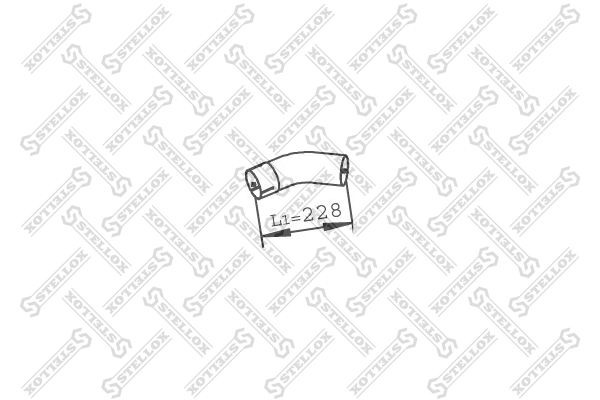 труба глушителя выxлопная !1-изг \ IVECO 8203807SX STELLOX