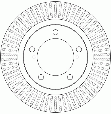 Диск тормозной передний TOYOTA LAND CRUISER 200, LEXUS LX570 DF6239S DF6239S TRW