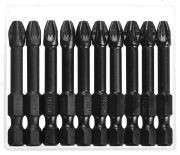 Набор бит 1/4" PZ3.0х50мм ударных магнитных 10шт. Профи ЗУБР 26023350S10 ZUBR