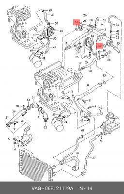 AUDI A4 [B6]/ A5/S5/ A6 [C5]/ Q5 06E 121 119 A VAG