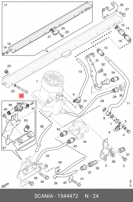 болт M8x1 !\Scania 1544472 SCANIA