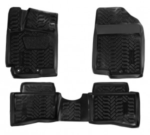 Коврики салона Hyundai Solaris 2010-2017 г.в. полимерный черный "AIRLINE" (высок ACM-PS-36 AIRLINE