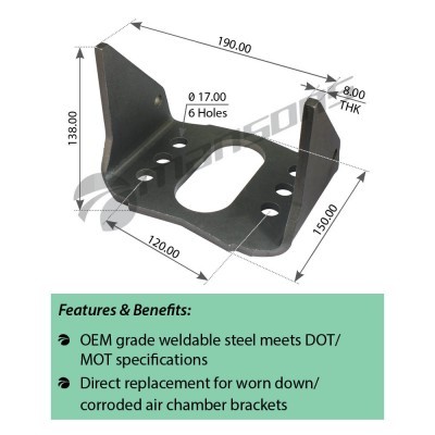 Кронштейн торм. камеры [T=150 H=138 L=190] 300416 MANSONS